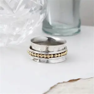 Sterling Silver Self Care Spinner Ring