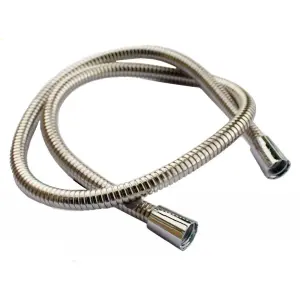 Oracstar Large Bore Stainless Steel Shower Hose Silver (One Size)