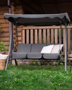 Patio Swing GARBO Metal Dark Grey