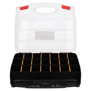 Tool Storage Case with 21 Adjustable Compartments Organiser Plastic Case Holder