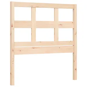 Berkfield Bed Frame with Headboard 90x200 cm Solid Wood