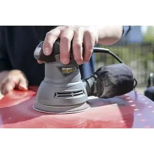 125mm Dual Action Orbital Palm Sander & Polisher - 240W 230V Compact Corded