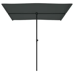 Berkfield Outdoor Parasol with Aluminium Pole 2x1.5 m Anthracite