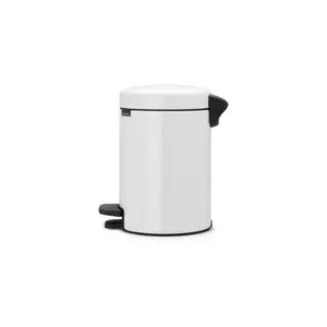 Brabantia NewIcon 3 Litre Soft Closing Pedal Bin White