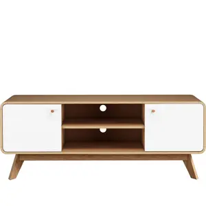 Justine TV Stand for TVs up to 60" Oak/White