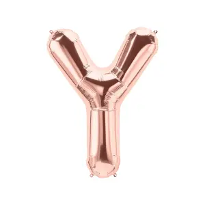 Realmax Y Foil Balloon Rose Gold (One Size)