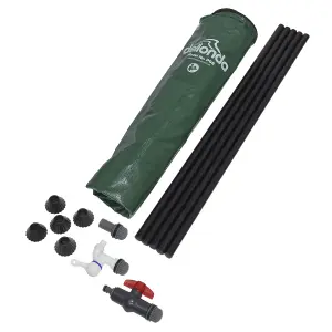 Dellonda Collapsible PVC Garden Water Butt with Zipped Lid & Drain Tap, 100L