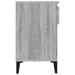 Berkfield Shoe Cabinet Grey Sonoma 102x36x60 cm Engineered Wood