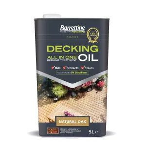 Barrettine Decking Oil - Natural Oak 5L