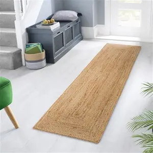 Dunelm Jute Design Woven Runner, Boho, Natural