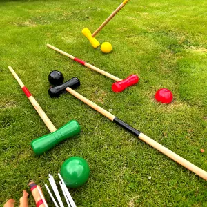 Garden Games Croquet Family Outdoor Play Party Bonding Lawn Kids Fun Activity