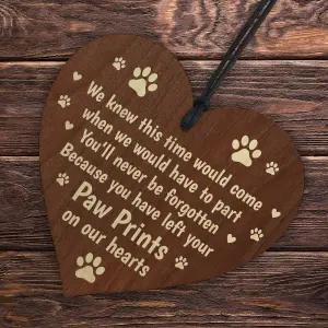 Red Ocean Dog Sign Pet Memorial Wooden Christmas Tree Decoration Wooden Bauble Dog Cat Gift Keepsake