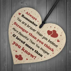 Special Gift For Friend Wooden Heart Positive Quote Friendship Sign Best Friend Gift For Her Keepsake