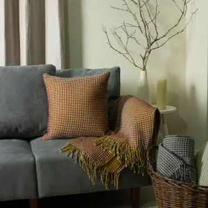 furn. Rowan Waffle Knit Feather Filled Cushion