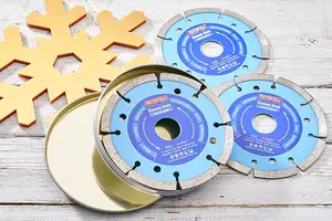 Faithfull FAIDBSET3C 115mm Segmented Diamond Grinder Blades x3 Pack XMS21DBLADE3