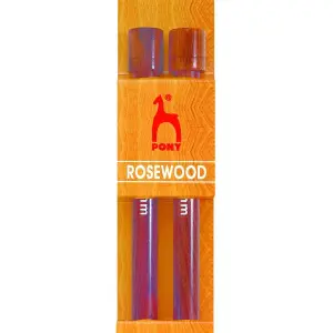 RWOOD 35CMX10.00MM - Knitting Pins: Single-Ended: Rosewood: 35cm x 10.00mm - Pony