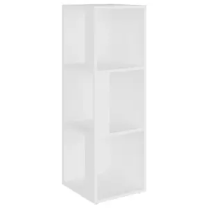 Berkfield Corner Cabinet White 33x33x100 cm Engineered Wood