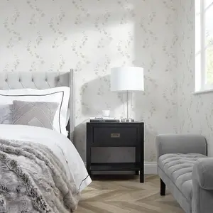 Trailing Eucalyptus Wallpaper In Soft Greys