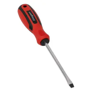 Sealey Screwdriver Slotted With Contoured Soft Grip Handle 5 x 100mm S01172