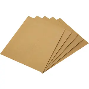 5 Pack Assorted Glasspaper Sheets - Versatile Sanding for Wood and Paint Finishes