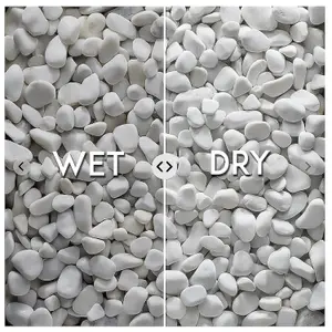 Stone Chippings Aurora White Pebbles 20-40mm Garden Gravel Patio Aggregates