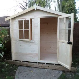 7 x 7 Ft. Avesbury 19 mm Log Cabin Yes