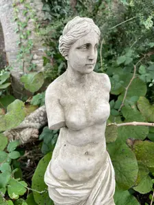 Venus De Milo Stone Garden Statue Outdoor Ornament Greek Roman Lady Sculpture