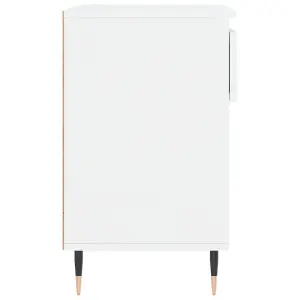 Shoe Cabinet High Gloss White 70x36x60 cm Engineered Wood