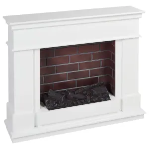 Electric Fireplace Heater NAMIB White