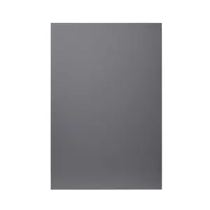 GoodHome Stevia Gloss anthracite slab Gloss anthracite Tall wall Cabinet door (W)600mm (H)895mm (T)18mm