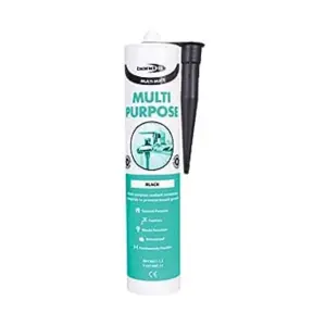 Bond It Multi-Mate GP Multi Purpose Silicone Sealant EU3 Black (Pack of 12)