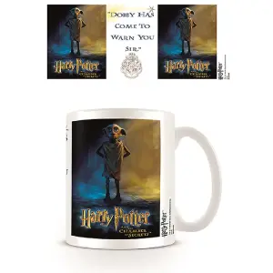 Harry Potter Warning Dobby Mug White/Blue/Yellow (One Size)