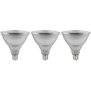 Crompton Lamps LED PAR38 Reflector 15.5W E27 Dimmable Warm White Prismatic (3 Pack)