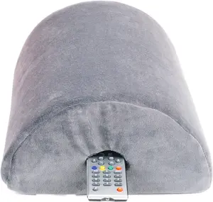 Grey Multipurpose Memory Foam Pillow - Neck, Lumbar or Knee Support Cushion or Foot Rest - Measures 14 x 28 x 36cm