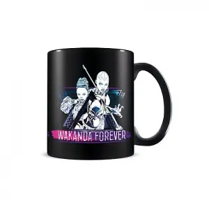 Black Panther Wakanda Forever Mug Black (One Size)