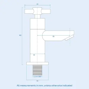 Nes Home Crox Twin Hot and Cold Twin Bath Taps Chrome