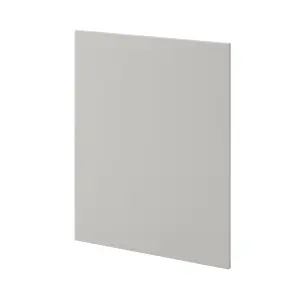 GoodHome Stevia Matt Pewter grey slab Standard End panel (H)720mm (W)570mm