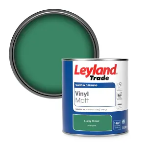 Leyland Trade Vinyl Matt Walls & Ceilings Emulsion Paint Lucky Clover (PPG1228-6) 1L