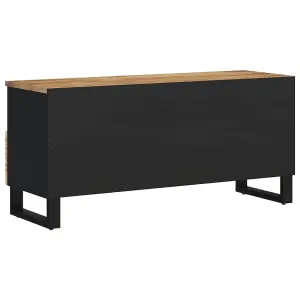 Berkfield TV Cabinet 100x33x46 cm Solid Wood Mango and Engineered Wood