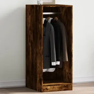 Wardrobe Smoked Oak 48x41x102 cm Engineered Wood