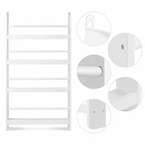 Wall Mounted Childrens Bookcase Kids Display Bookshelf Storage Unit Shelving Rack