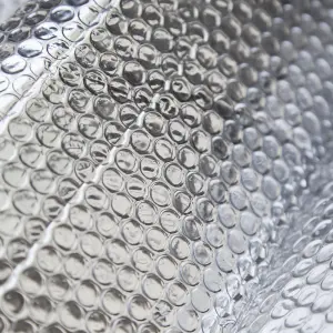 Yuzet 0.6m x 25m Silver Multi-purpose Double Aluminium Bubble Insulation Foil. Loft, Wall, Home, Caravan, Attic, Garage, Roofs