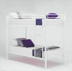 Single Sleeper Bunk Bed Metal Single Twin 2 Children's Bunk Bed - D Pro T Homeware