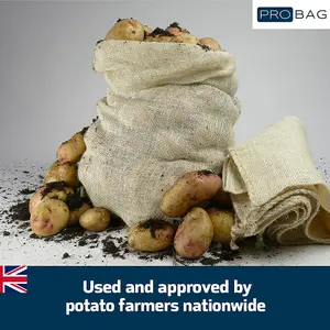 PRObag - Hessian Sacks - PREMIUM GRADE - Jute, Burlap Sacks for Potatoes Vegetables Fruit - Potato Sacks Extra Strong