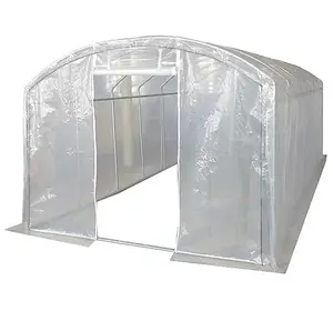 6m x 3m (20' x 10' approx) Extreme Clear Polythene Poly Tunnel