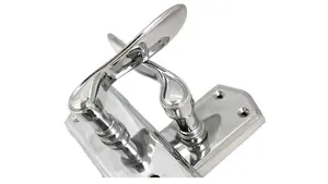 Door Handles Stellar Scroll Lever Internal Bath Lock - Chrome 170mm x 50mm