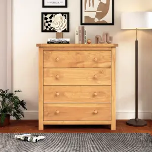 Lugo 4 Drawer Chest of Drawers Wood Knob