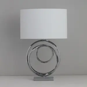 Inlight Dia Spiral Polished Chrome effect Table light