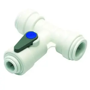 John Guest ASV3 - Angle Stop Valve 1/4" Water Feed Connector 15mm Push Fit