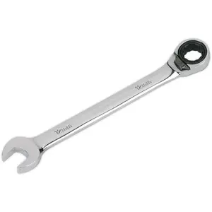 Durable 12mm Reversible Ratchet Combination Spanner - Chrome Vanadium Steel Wrench